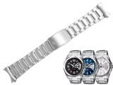 Oryginalna bransoleta Casio Edifice EF-129D EF-129 srebrna stalowa + teleskopy maskownice